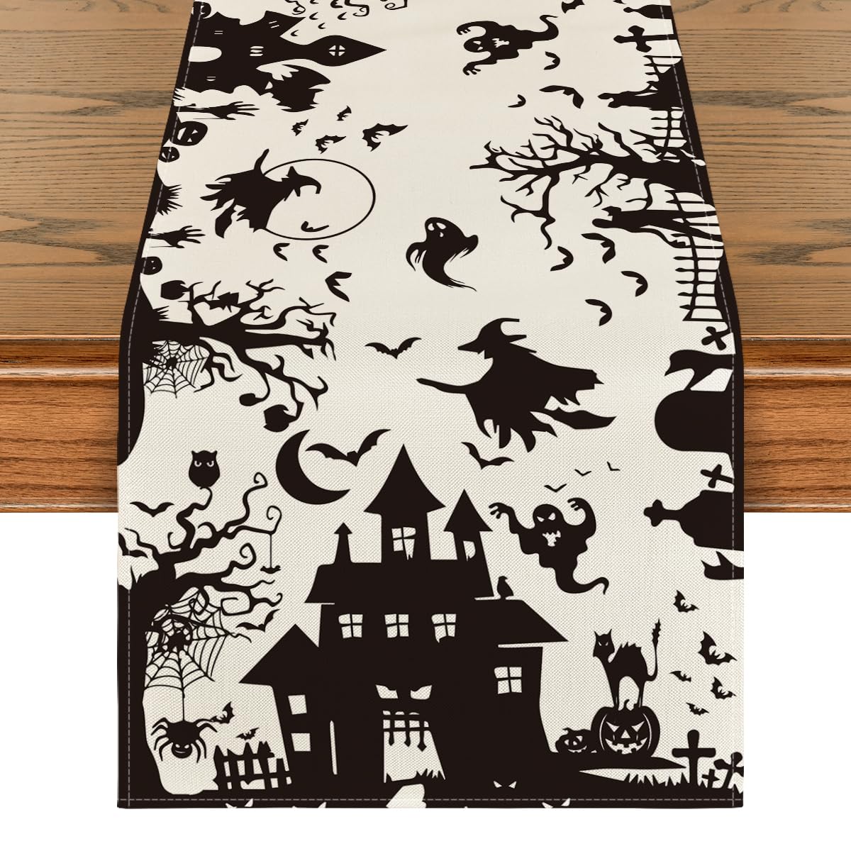 Artoid Mode 210 GSM Halloween Table Runner Home Party Decor 13x72 Inch