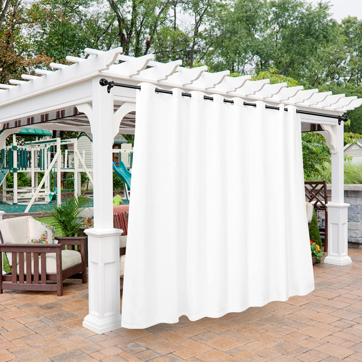 BONZER Outdoor Curtains for Patio Waterproof Light Blocking Privacy