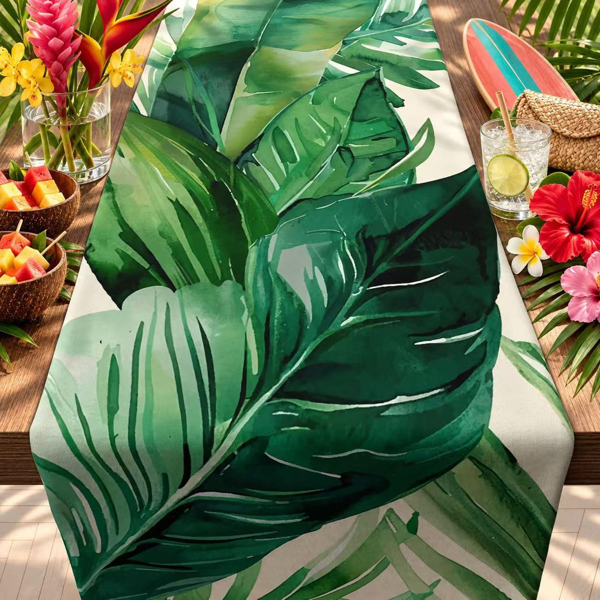 Thanksgiving Decorations - Fall Leaves Table Runner