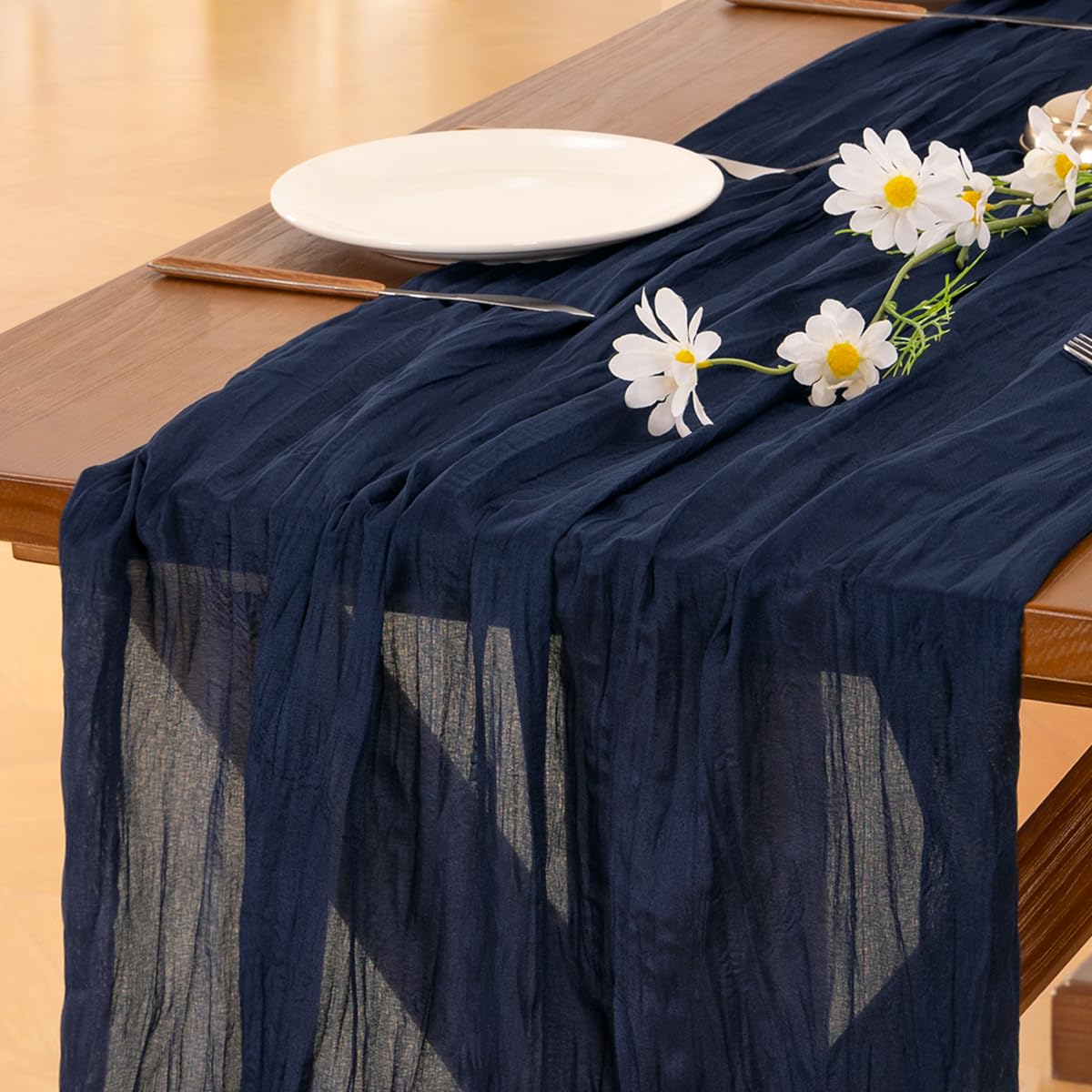 Pink Cheesecloth Table Runner Fall Boho Wedding Birthday Party Home Decor