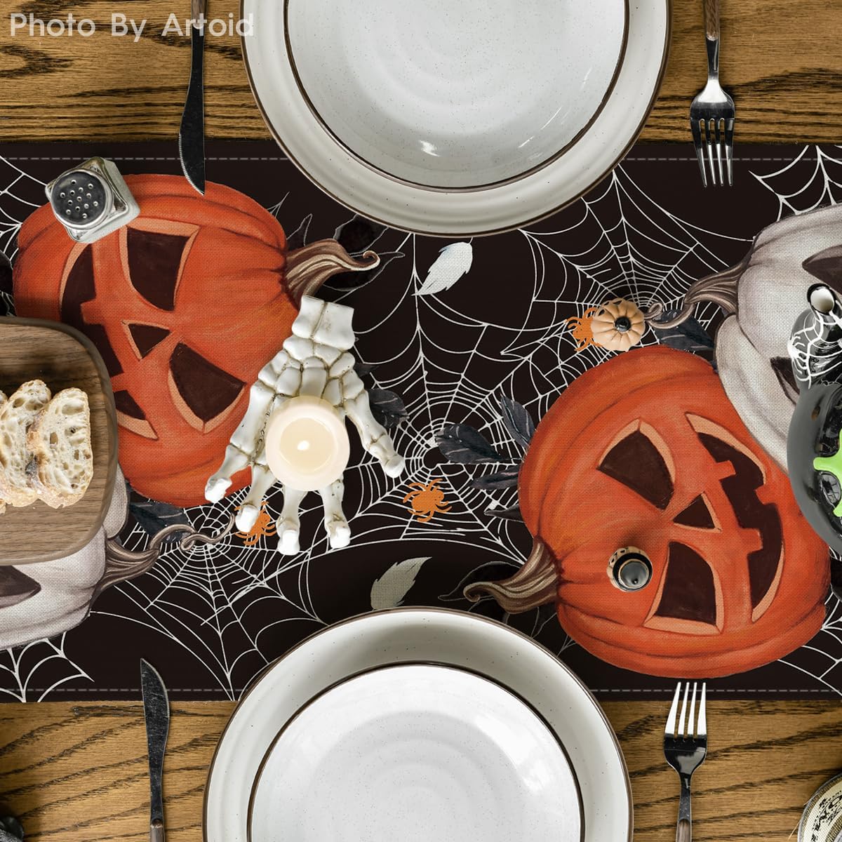 Artoid Mode 210 GSM Halloween Table Runner Home Party Decor 13x90 Inch
