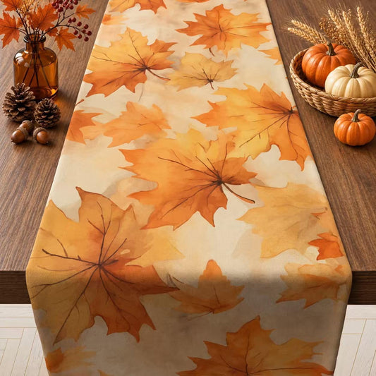 Thanksgiving Decorations - Fall Leaves Table Runner