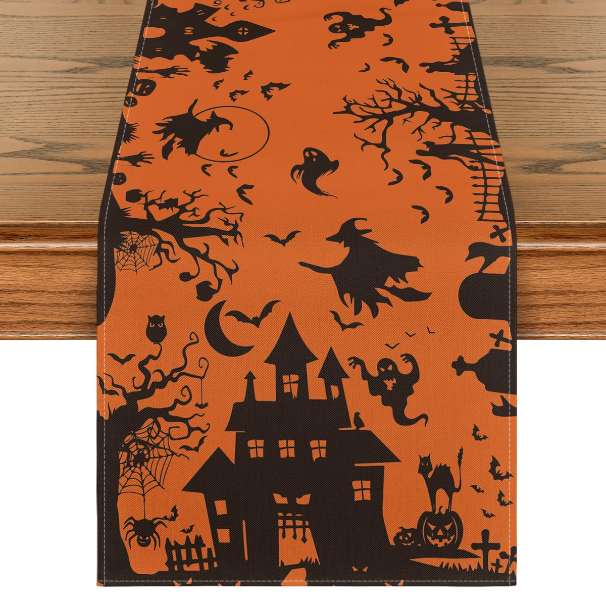 Artoid Mode 210 GSM Halloween Table Runner Home Party Decor 13x72 Inch
