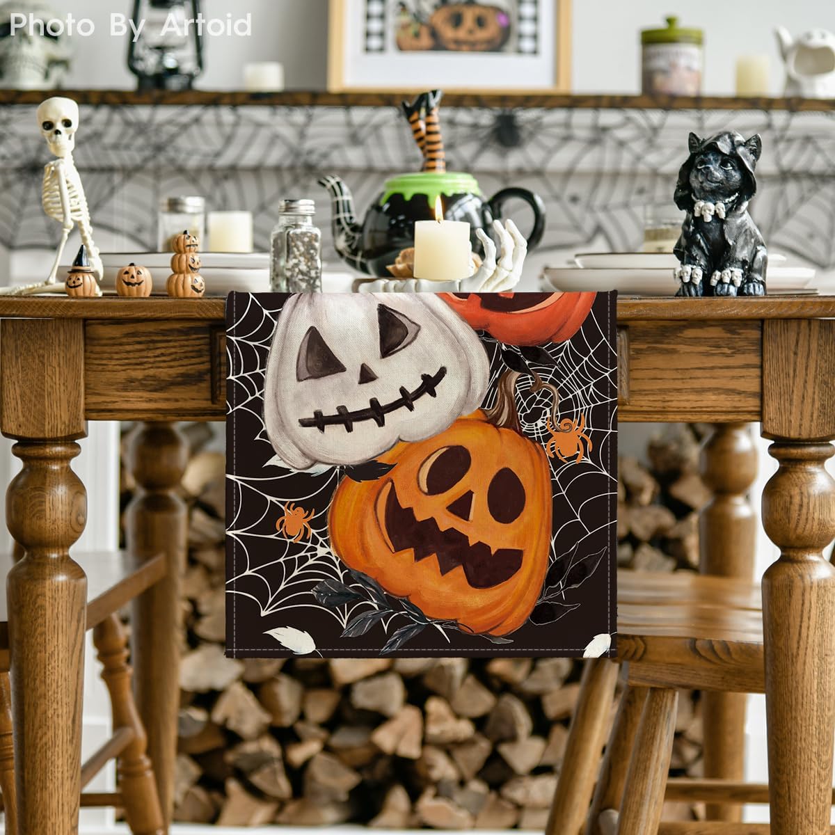 Artoid Mode 210 GSM Halloween Table Runner Home Party Decor 13x90 Inch