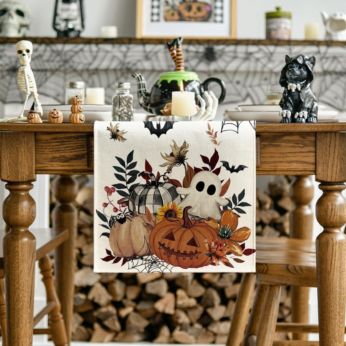 Artoid Mode 210 GSM Halloween Table Runner Home Party Decor 13x72 Inch