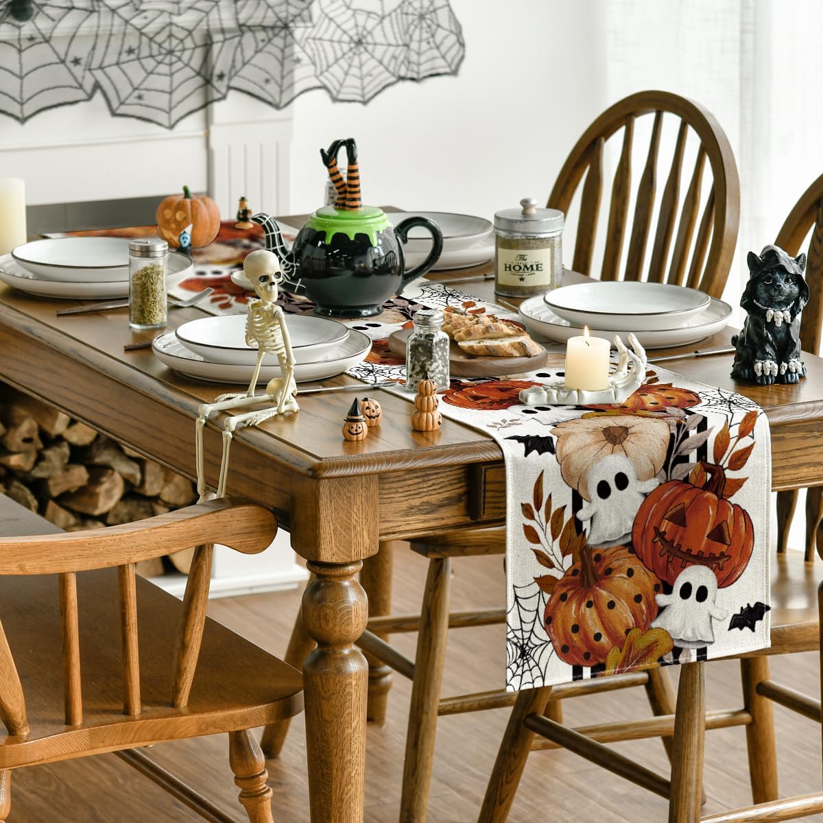 Artoid Mode 210 GSM Halloween Table Runner Home Party Decor 13x72 Inch