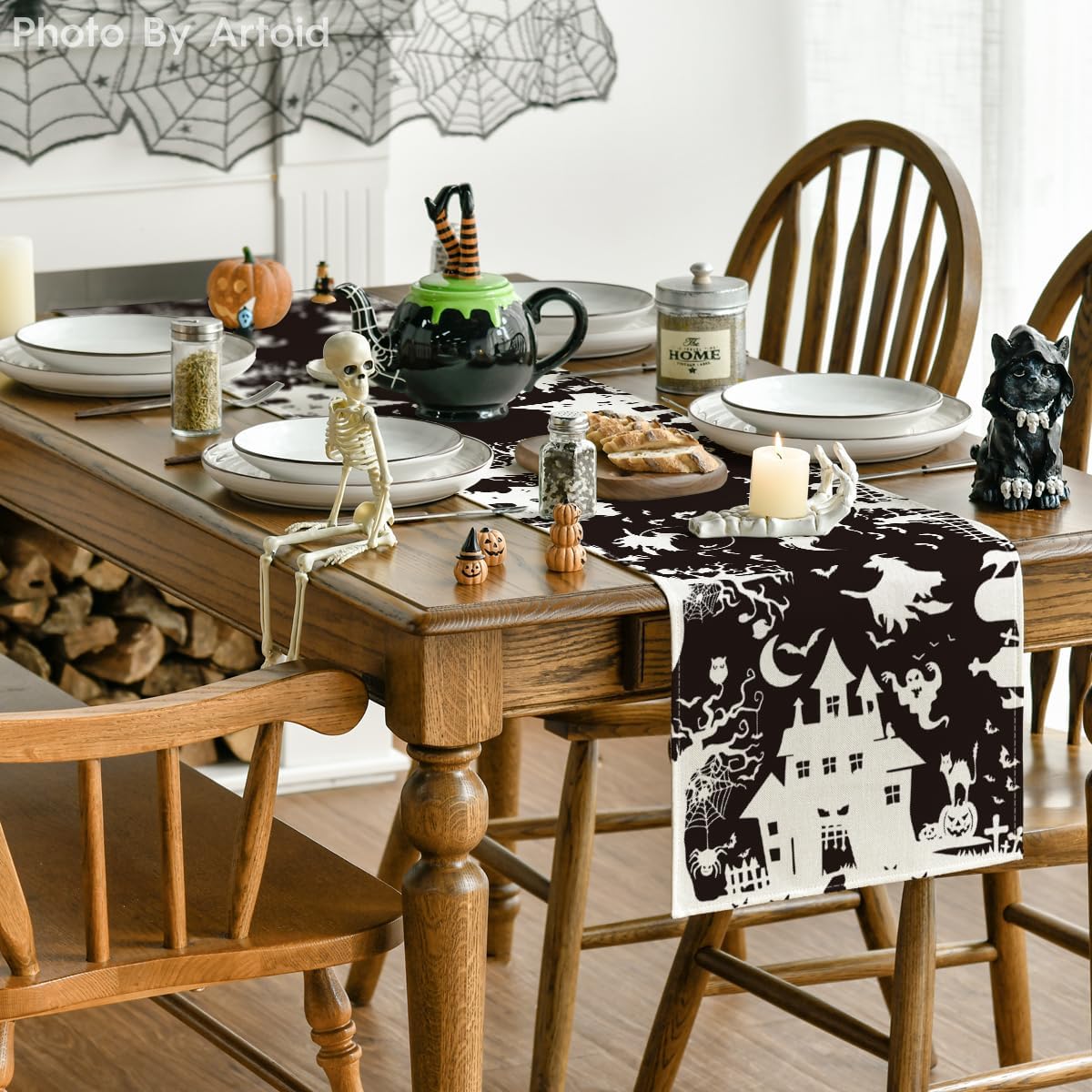 Artoid Mode 210 GSM Halloween Table Runner Home Party Decor 13x72 Inch