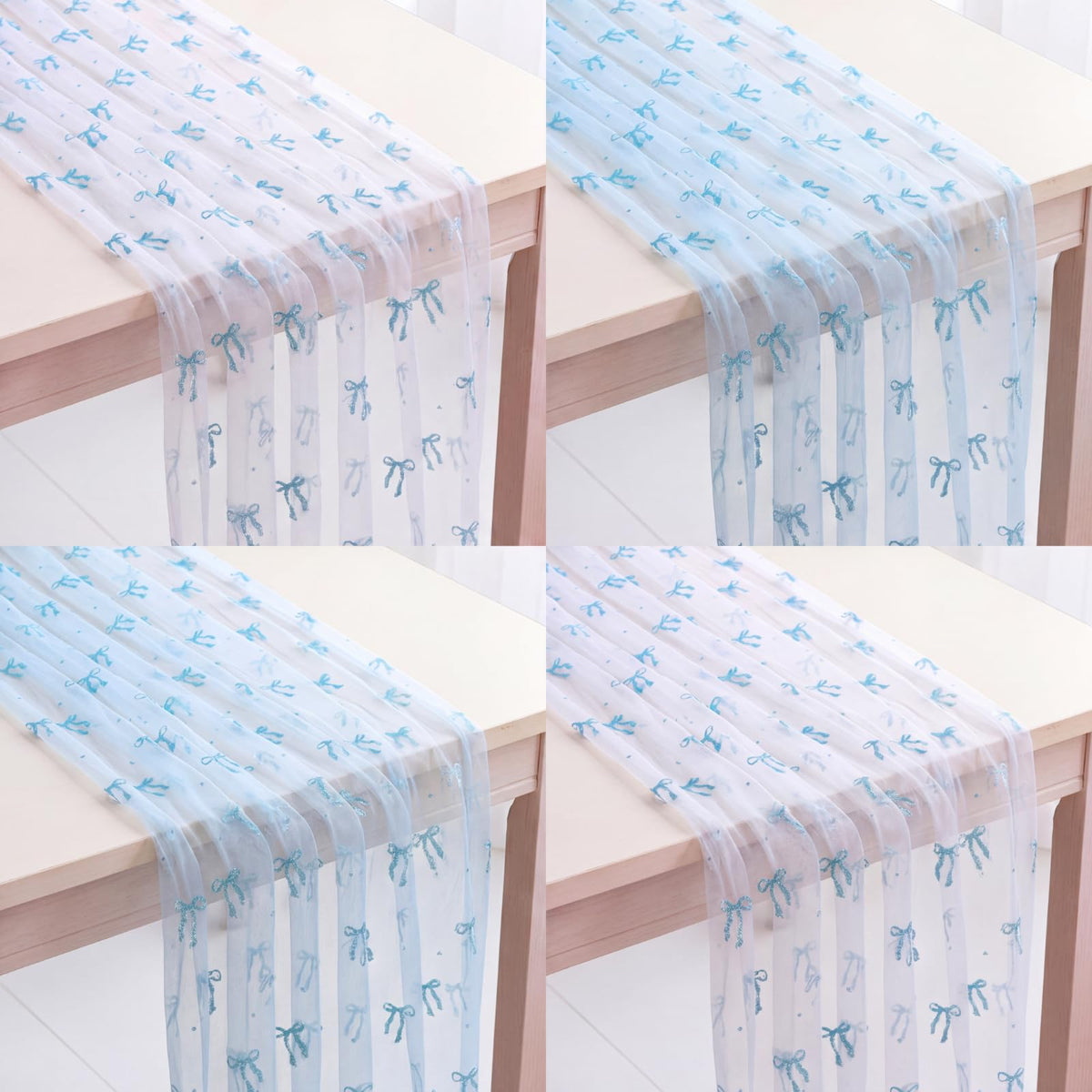 8 Pcs Fall Table Runners 29 x 71 Inch Thanksgiving Decor