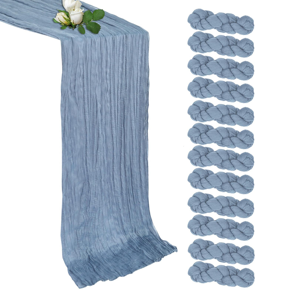 12 Pack Brown Table Runner 17 x 108 Inch Cheesecloth