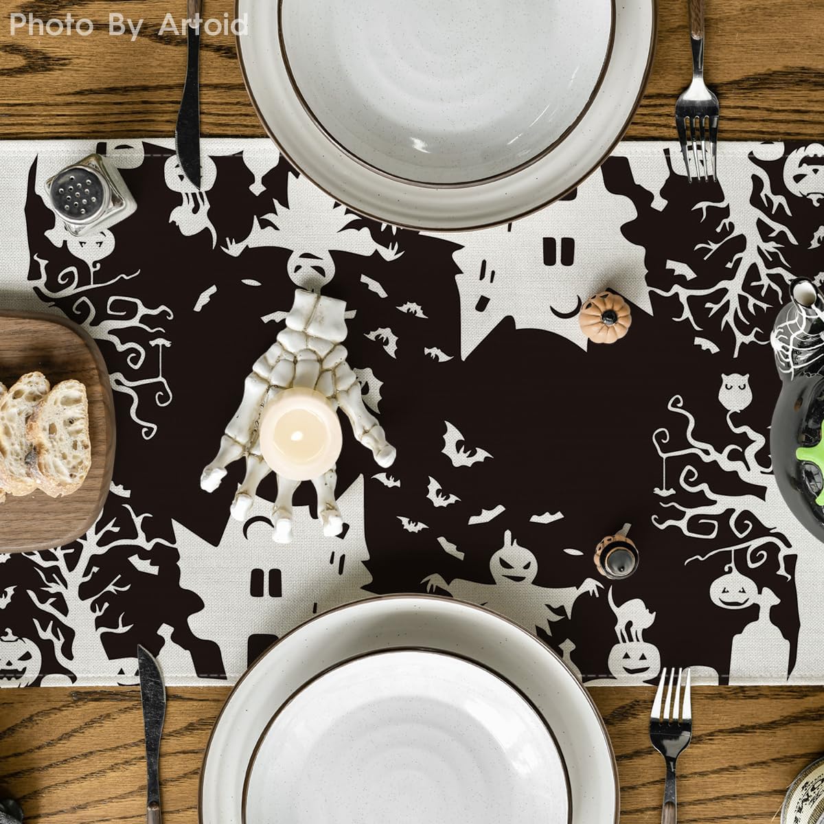 Artoid Mode 210 GSM Halloween Table Runner Home Party Decor 13x72 Inch