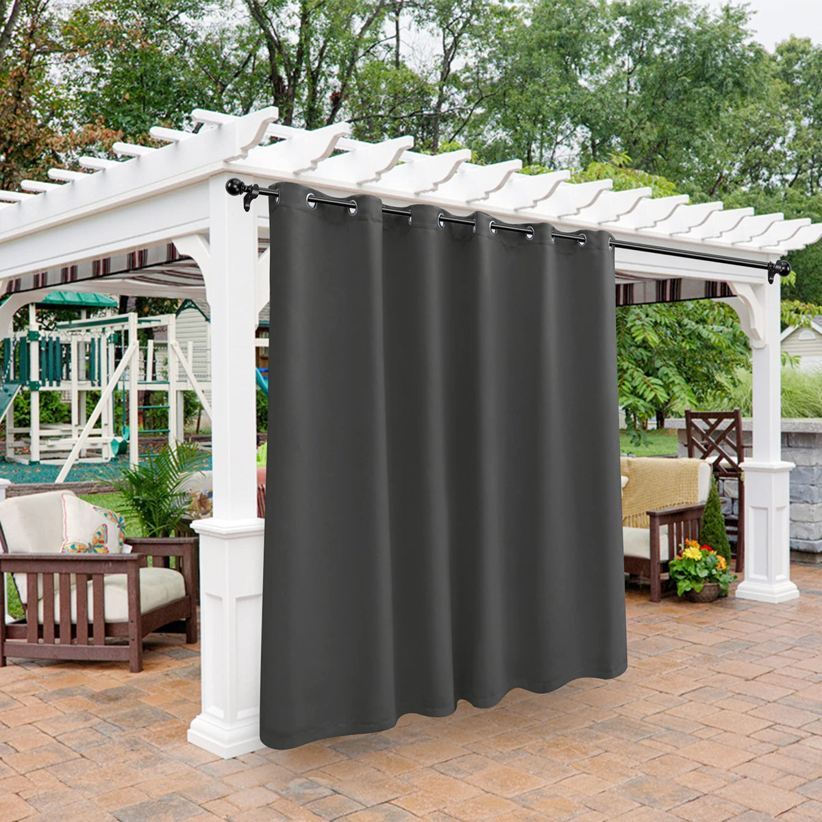 BONZER Outdoor Curtains for Patio Waterproof Light Blocking Privacy