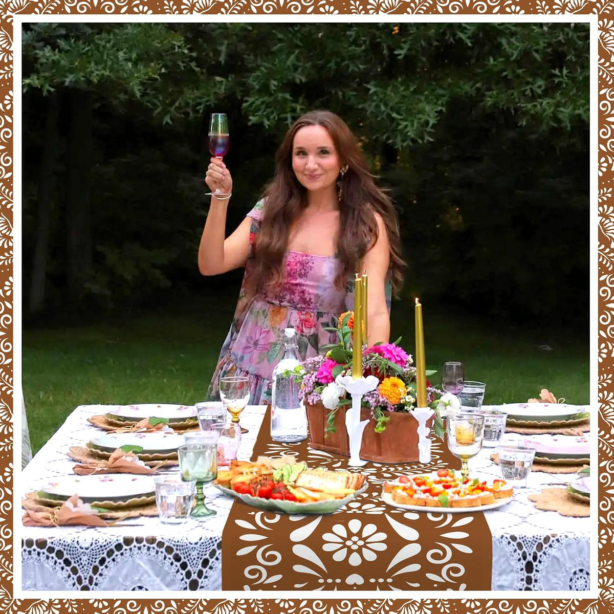 6 PCS Mexican Table Runner 71 x 13'' Cielito Lindo Table Runner Cielito Lindo Baby Shower Party Decoration Mexico Home Decor for Mexican Wedding Birthday Party Supplies