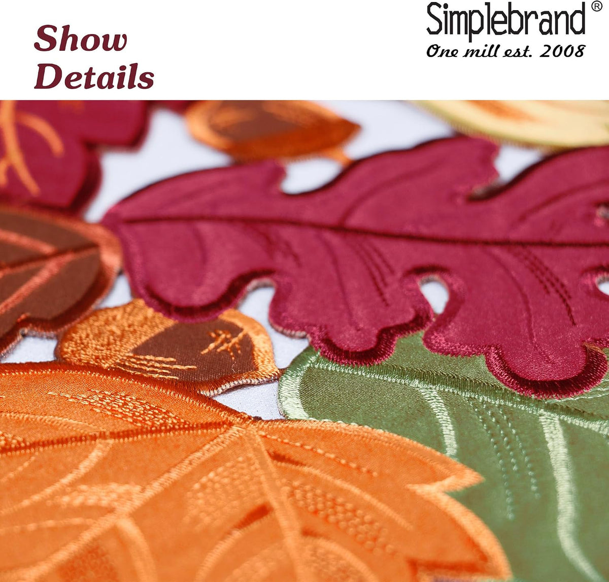 Simplebrand Harvest Fall Table Runner 70 Inches Long for Thanksgiving
