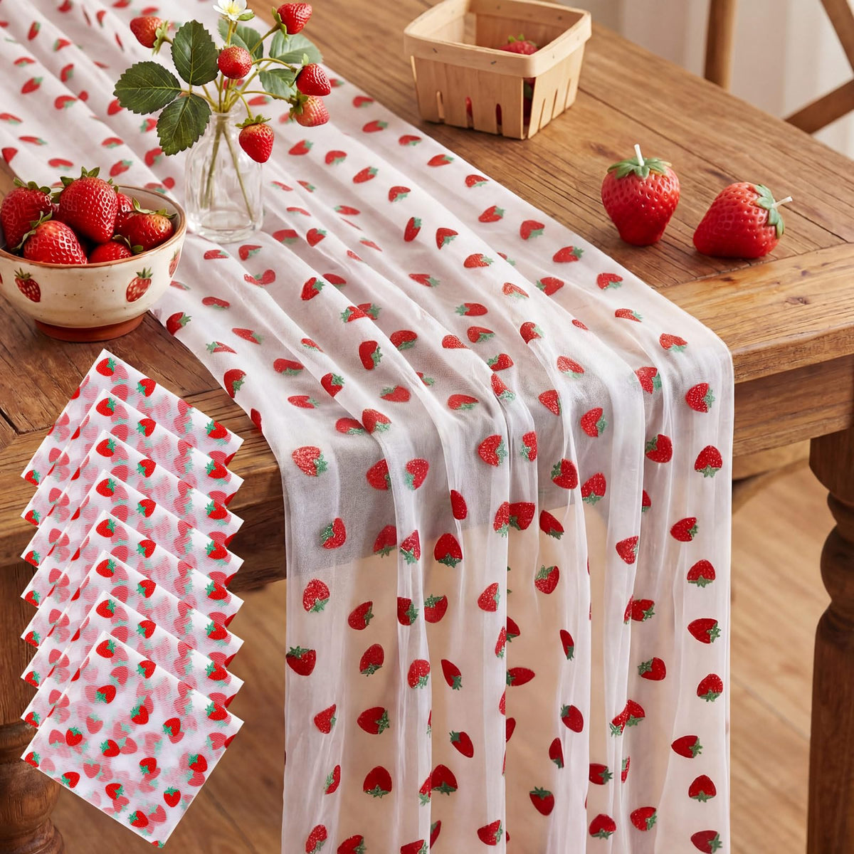 8 Pcs Fall Table Runners 29 x 71 Inch Thanksgiving Decor