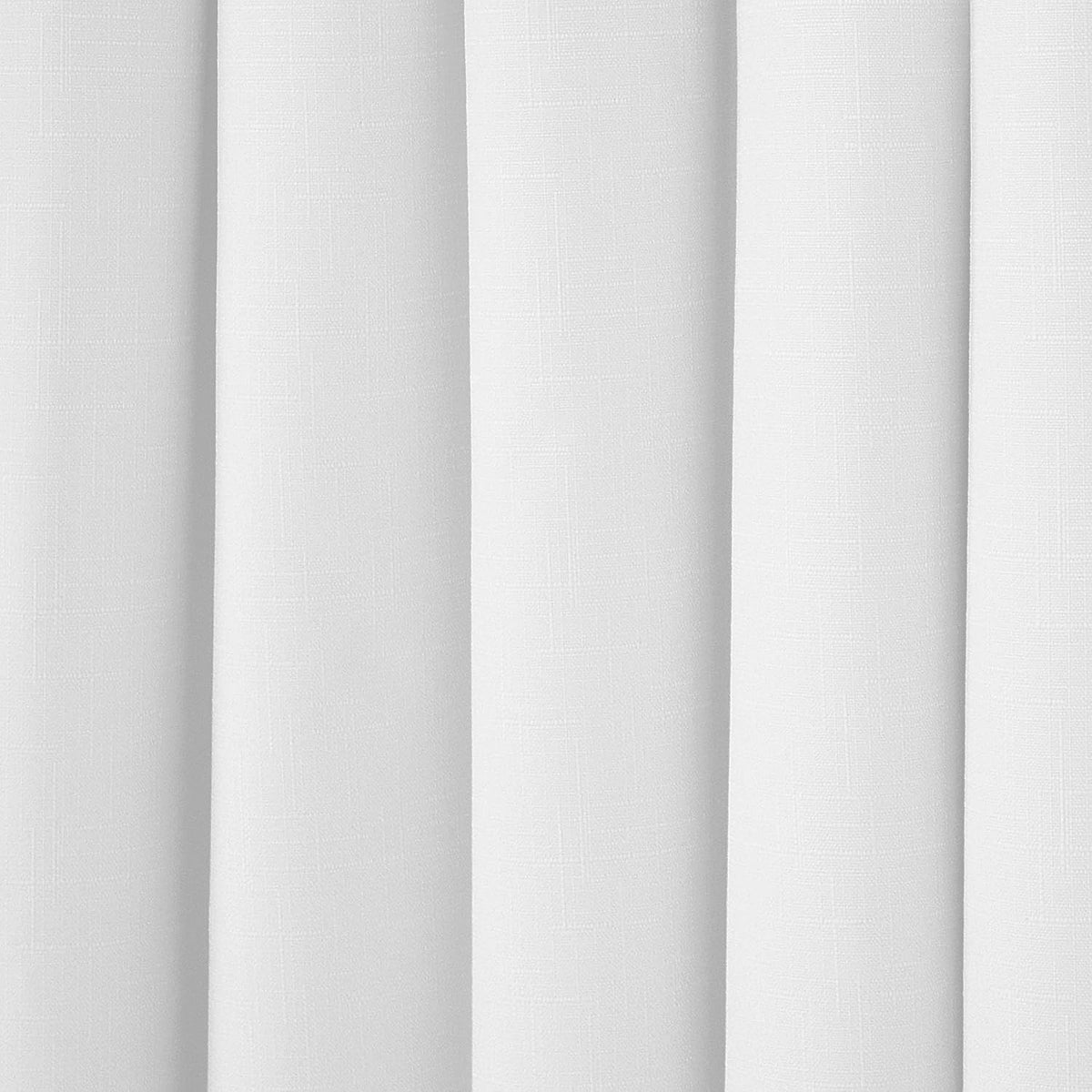 ECLIPSE Kendall Modern Blackout Thermal Rod Pocket Window Curtain for Bedroom or Living Room (1 Panel), 42 X 84, White