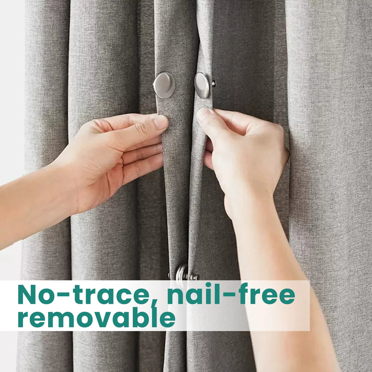 16 Counts Magnetic Curtain Clips Magnetic Suction Closure Curtain Magnets Stop Light Infiltration Keep Curtain Closed for Home Bedroom Office Draperies